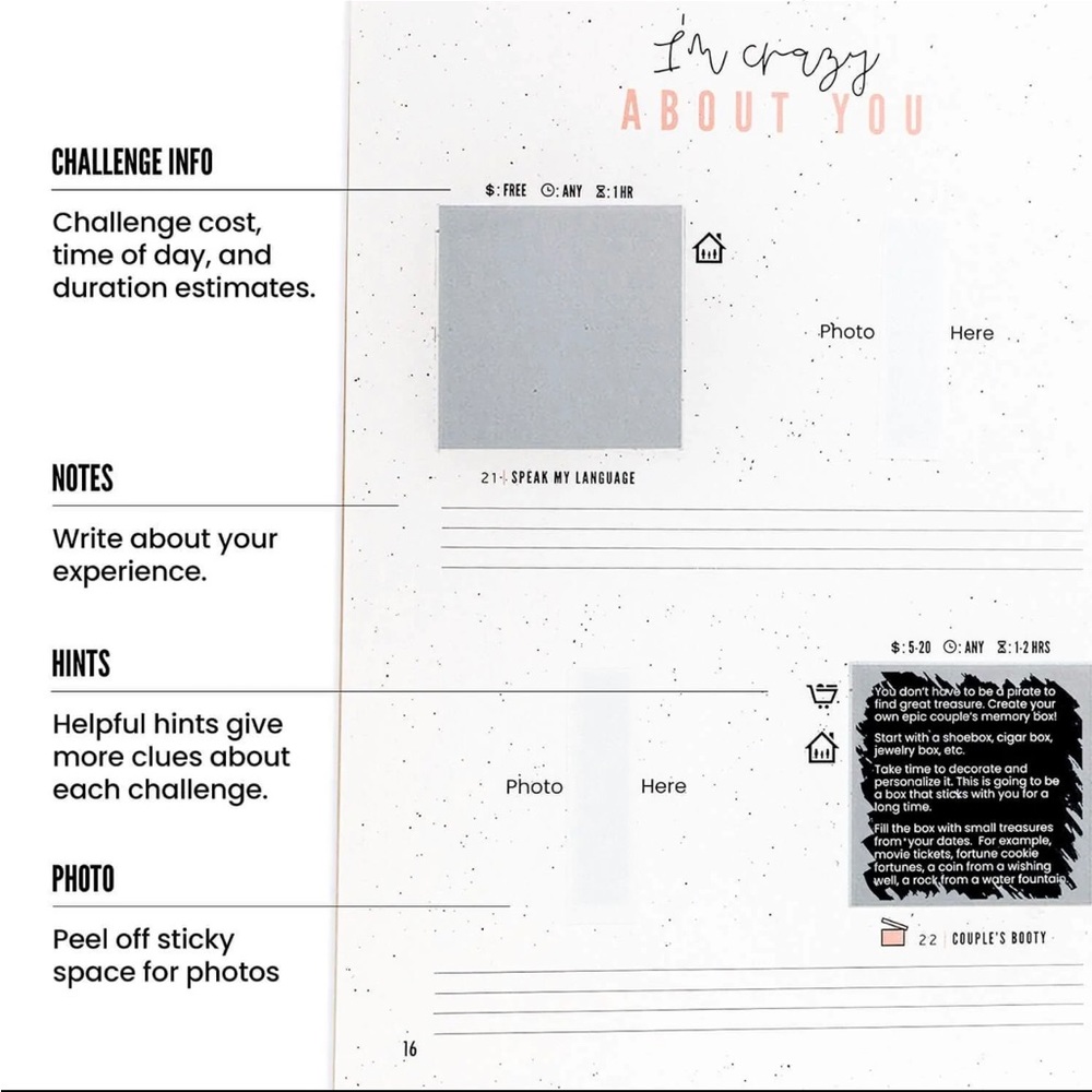 SOLD!….Couples💗date book - Picture 3 of 14